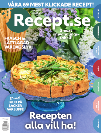 tidningsframsida för Recept.se